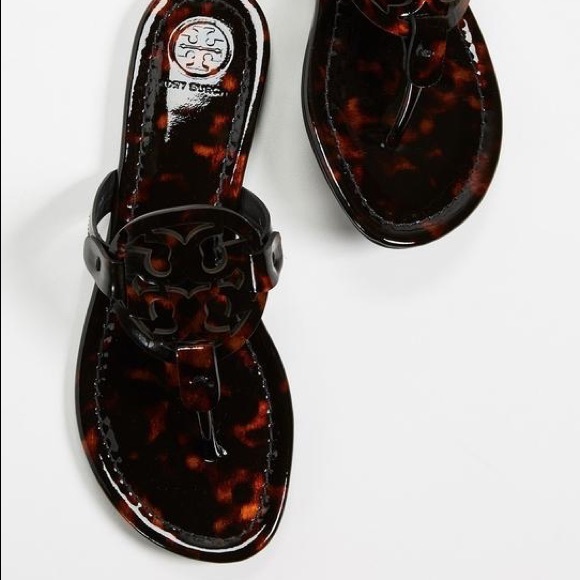 Tory Burch Shoes - Tory Burch • Miller Tortoise Patent Sandal